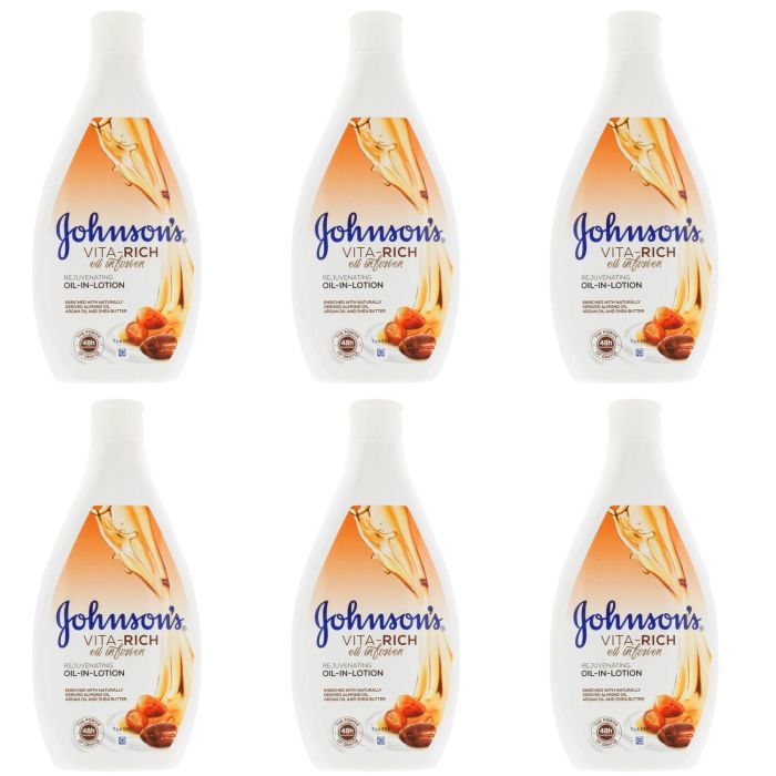 Johnsons Vita Rich Oil Infusion Argan Oil and Shea Butter 400ml - Pack of 6