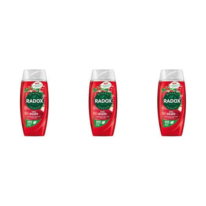 Radox Feel Ready Shower Gel 250ml - Pack of 3