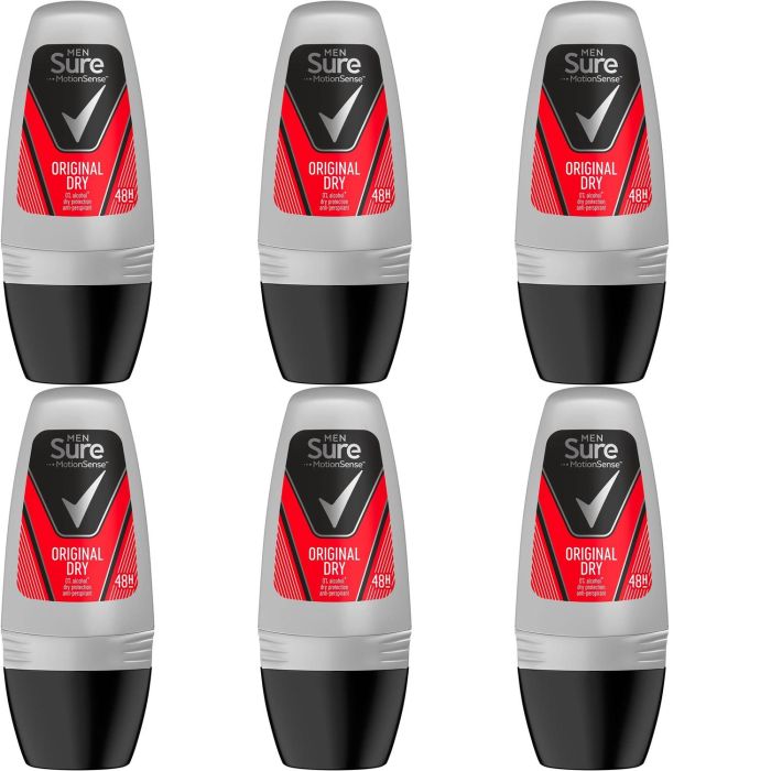 Sure Men Original Roll-On 50ml - Pack of 6
