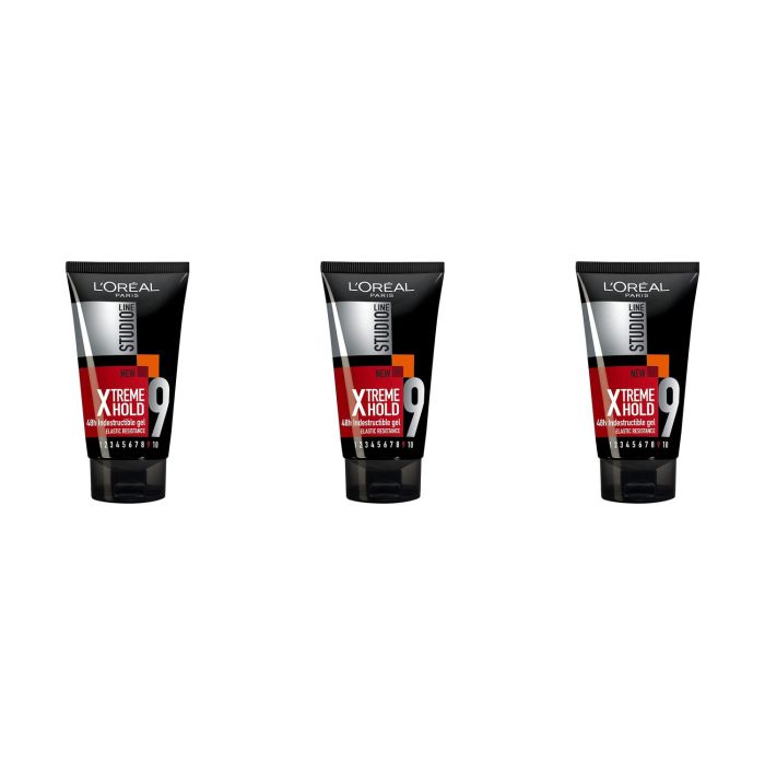 Loreal Studio Xtreme Hold Indestructible Hair Gel 150ml - Pack of 3
