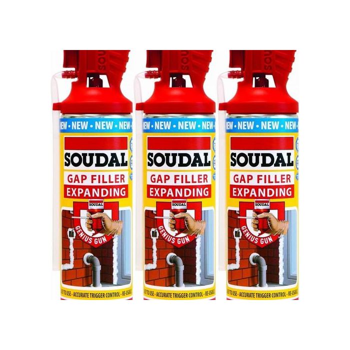 Soudal Genius Gun Gap Filler Expanding Foam 500ml