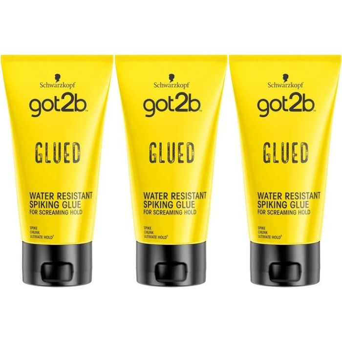Schwarzkopf GOT2B Glued Styling Spiking Glue 150ml - Pack of 3