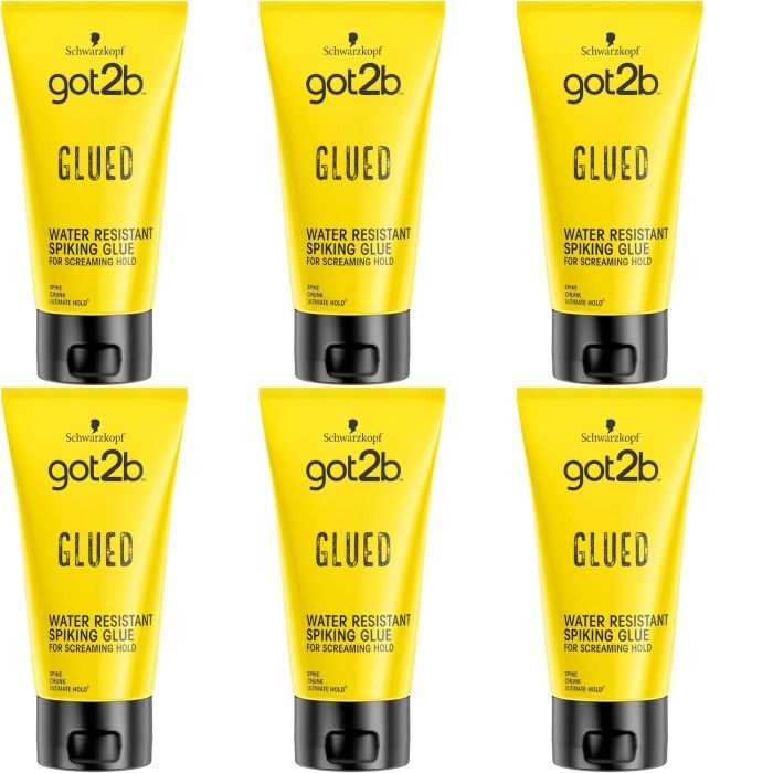 Schwarzkopf GOT2B Glued Styling Spiking Glue 150ml - Pack of 6