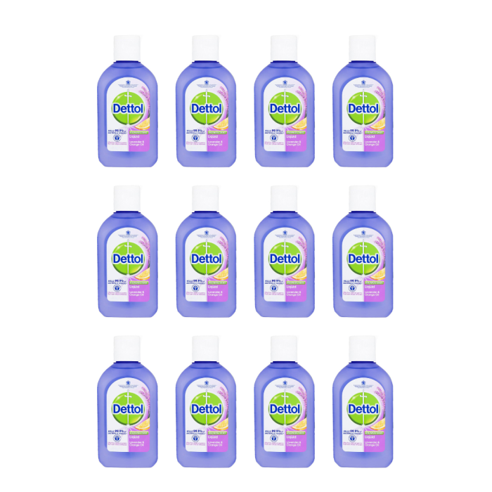Dettol Disinfectant Liquid Lavender & Orange Oil 500ml - Pack of 12