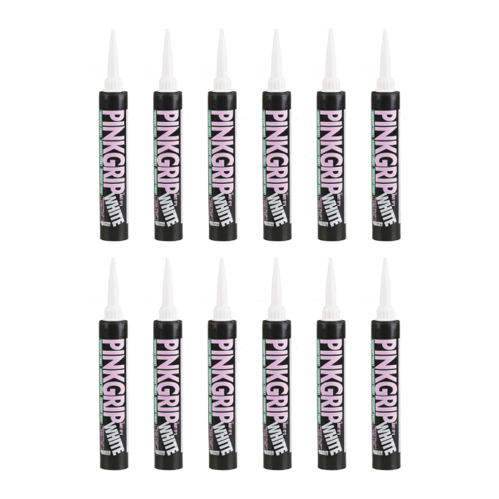 Everbuild Pinkgrip Solvent Free Grab Adhesive 380ml - Pack of 12