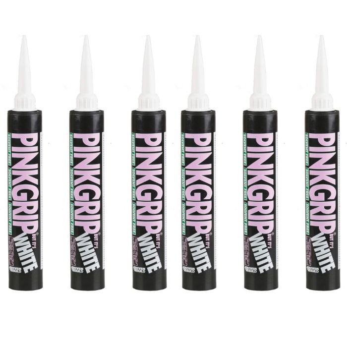 Everbuild Pinkgrip Solvent Free Grab Adhesive 380ml - Pack of 6