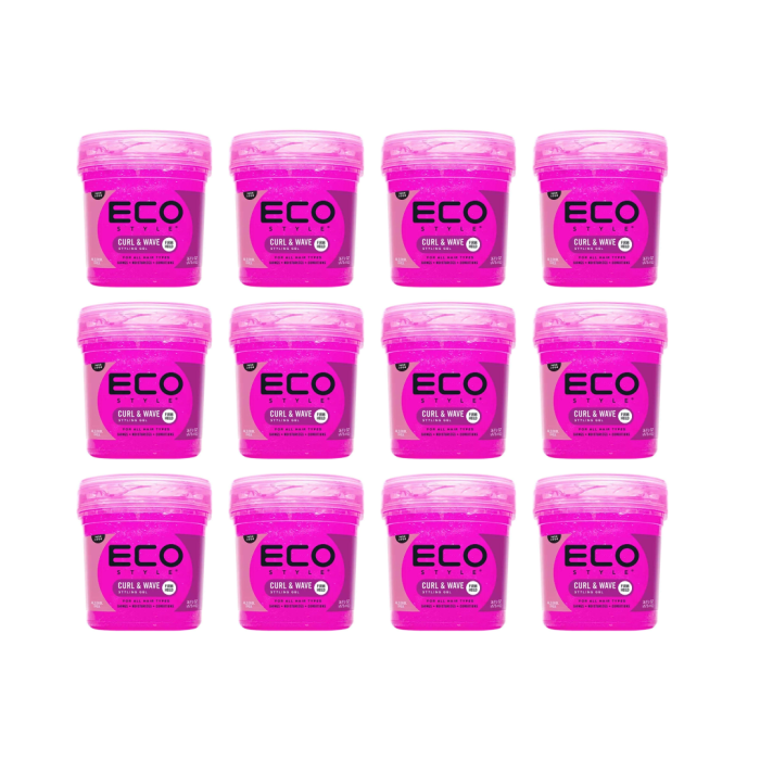 Eco Styler Styling Gel For Curl & Wavy Hair Pink 473ml - Pack of 12