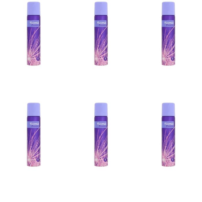 Tiama Passion Body Fragrance 75ml - Pack of 6