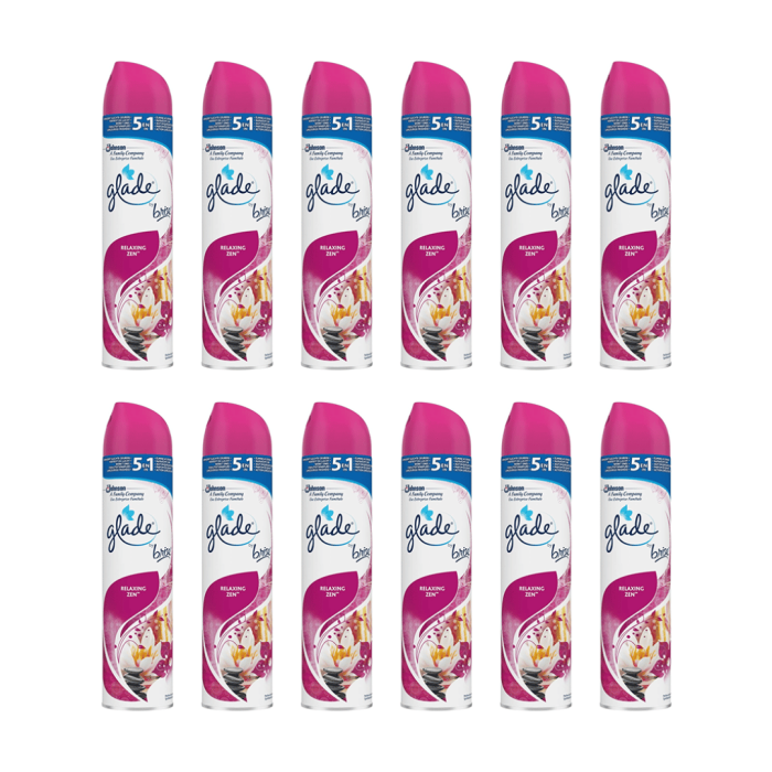 Glade Relaxing Zen aerosol room spray 300ml air freshener lotus flower and muguet
