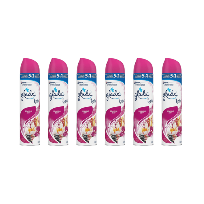 Glade Relaxing Zen aerosol room spray 300ml air freshener lotus flower and muguet
