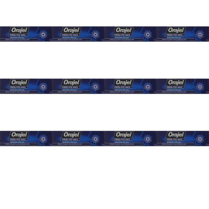 Orajel Mouth Gel 5.3g - Pack of 12