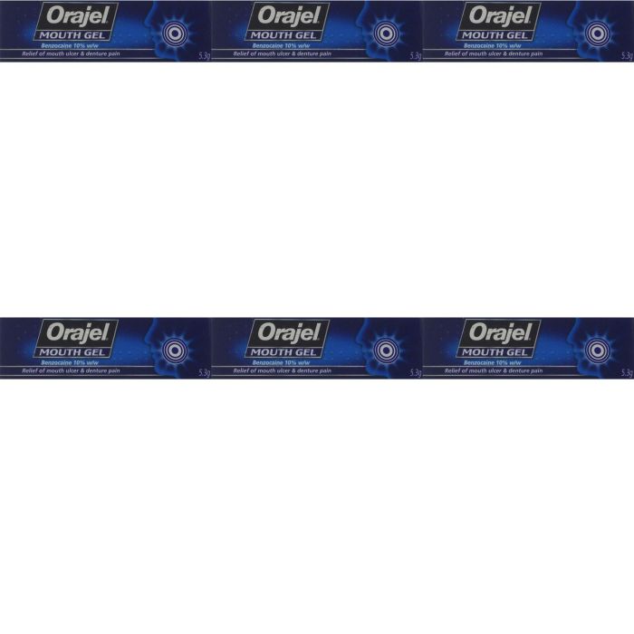 Orajel Mouth Gel 5.3g - Pack of 6