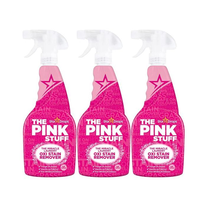 Stardrops The Pink Stuff Miracle Oxi Stain Remover Spray 500ML - Pack of 3