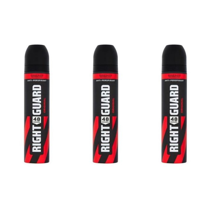 Right Guard Total Defence 5 Original Deodorant 250ml - Pack of 3
