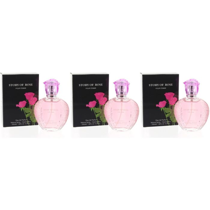 Story Of Rose Pour Femme Eau De Parfum Women's Perfume 100ml - Pack of 3