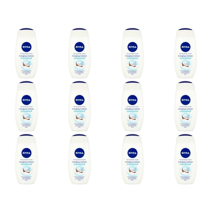 Nivea Shower Coconut Cream 250ml - Pack of 12