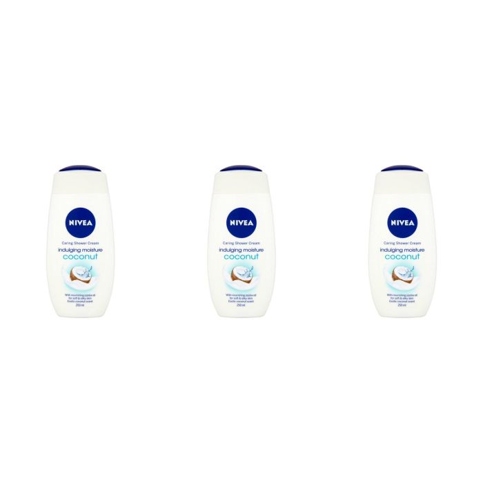 Nivea Shower Coconut Cream 250ml - Pack of 3