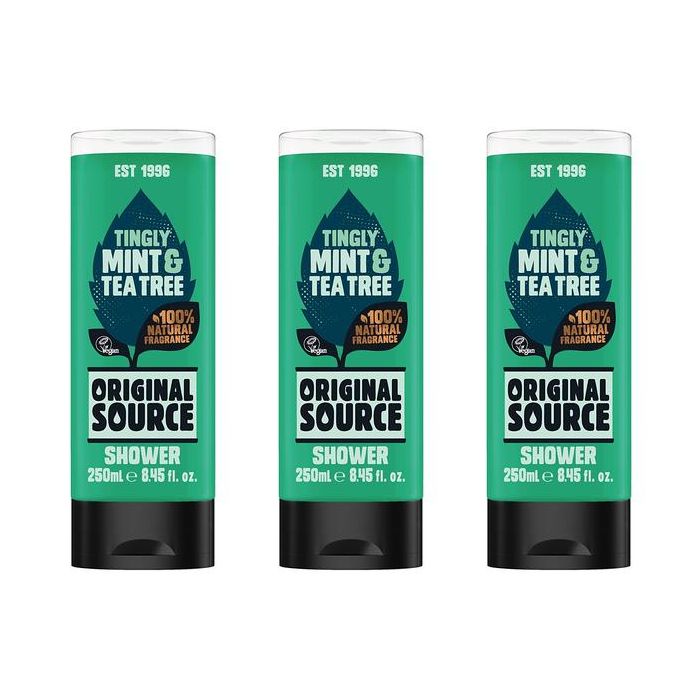 Original Source Mint & Tea Tree Shower 250ml - Pack of 3