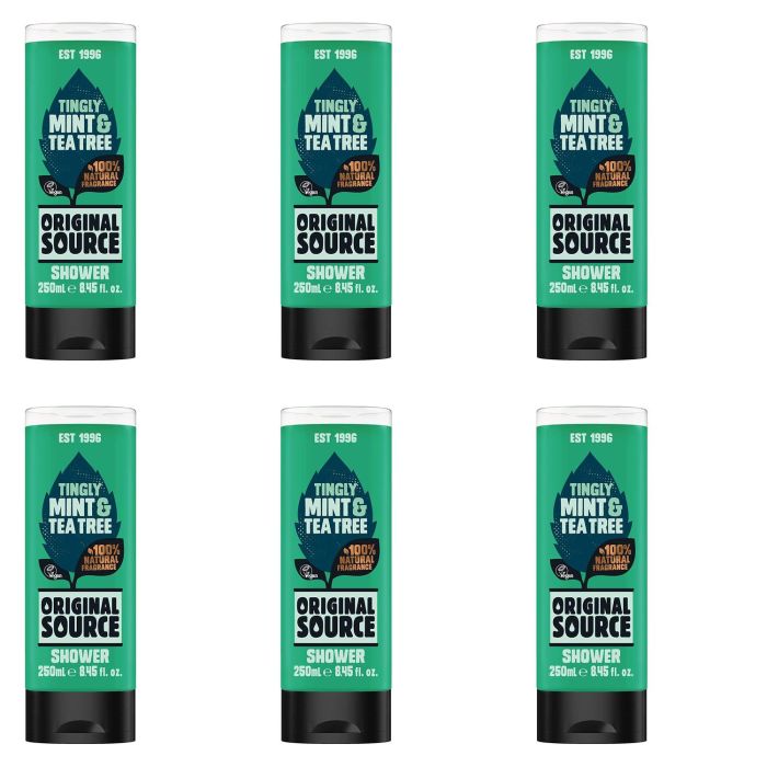 Original Source Mint & Tea Tree Shower 250ml - Pack of 6