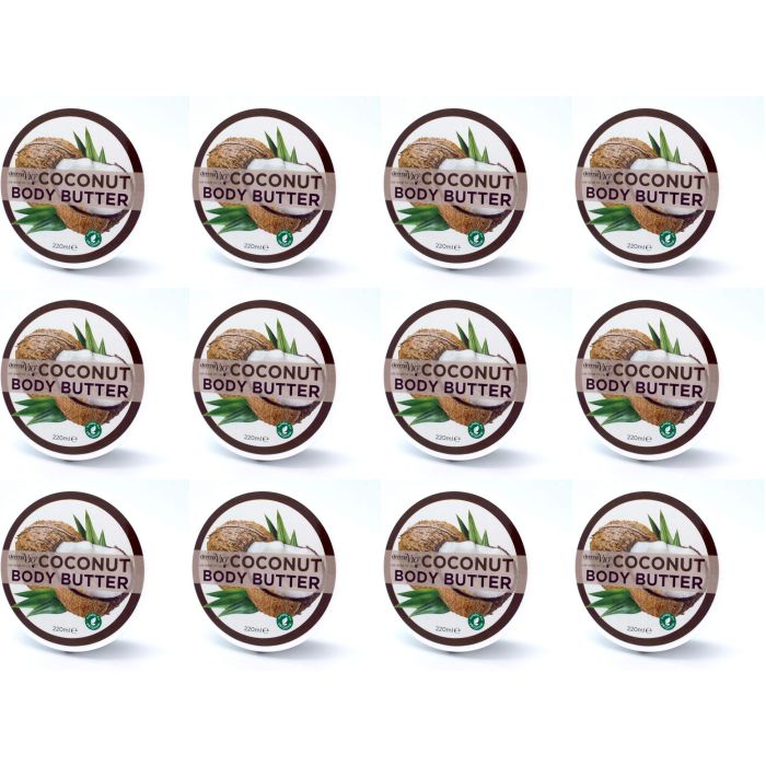 Derma V10 Coconut Body Butter Deep Moisturizing & Nourishment 220ml - Pack of 12