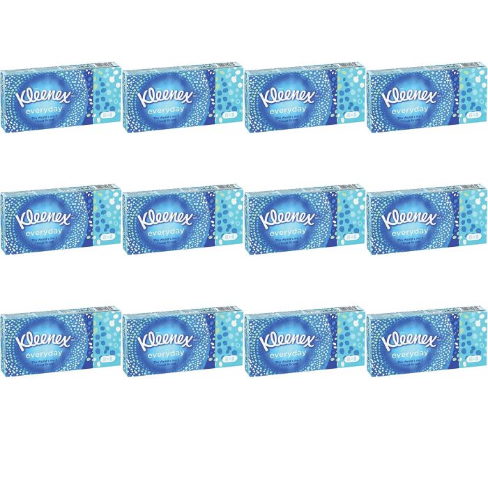 Kleenex Everyday Tissues 8 Packs Soft Facial, Travel, Pocket Tissues - Pack of 12