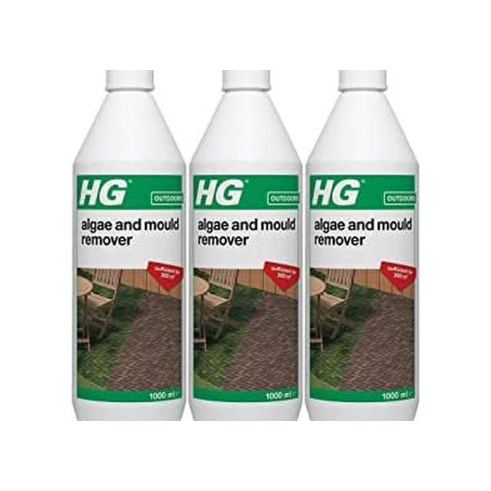 HG Algae and Mould Remover 1 Litre - Pack of 3