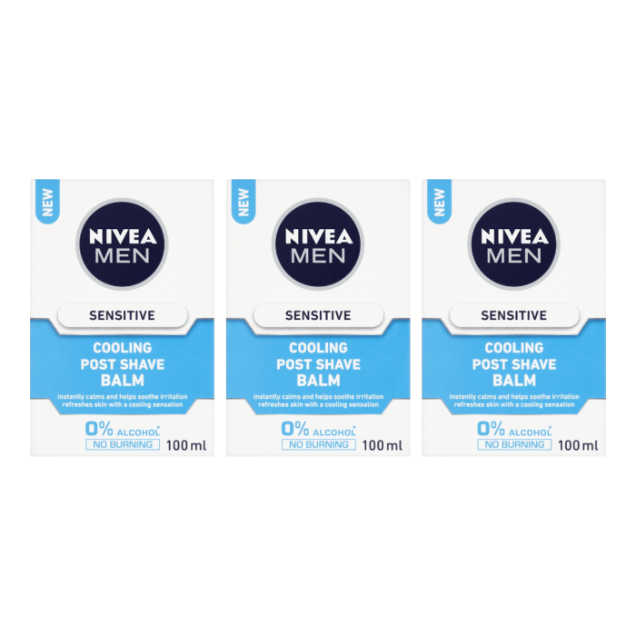Nivea Men Post Shave Balm Cooling Sensitive 100ml - Pack of 3