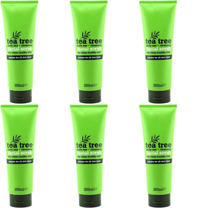 XBC Tea Tree Facial Scrub 250ml - Pack of 6