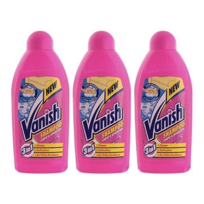Vanish Clean & Fresh Hand Carpet Shampoo Cleanser 450ml - Pack of 3