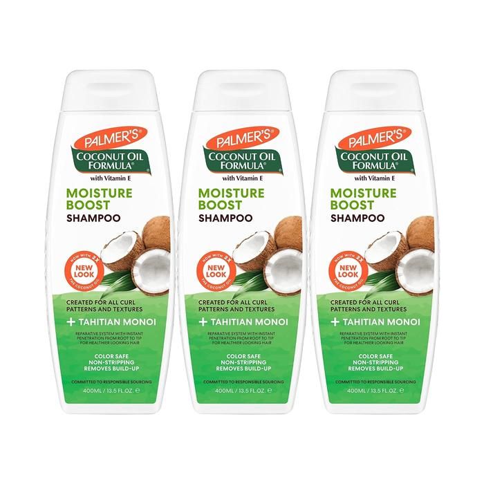 Palmer's Coconut Oil Formula Moisture Boost Shampoo 400ML - Pack of 3