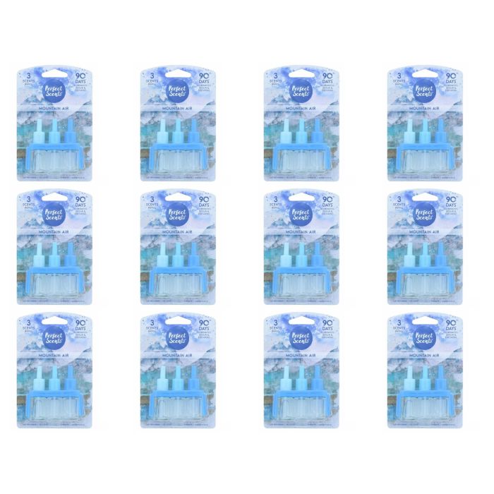 Perfect Scents Mountain Air Freshener Refill 20ml plug-in bottle on a white background

