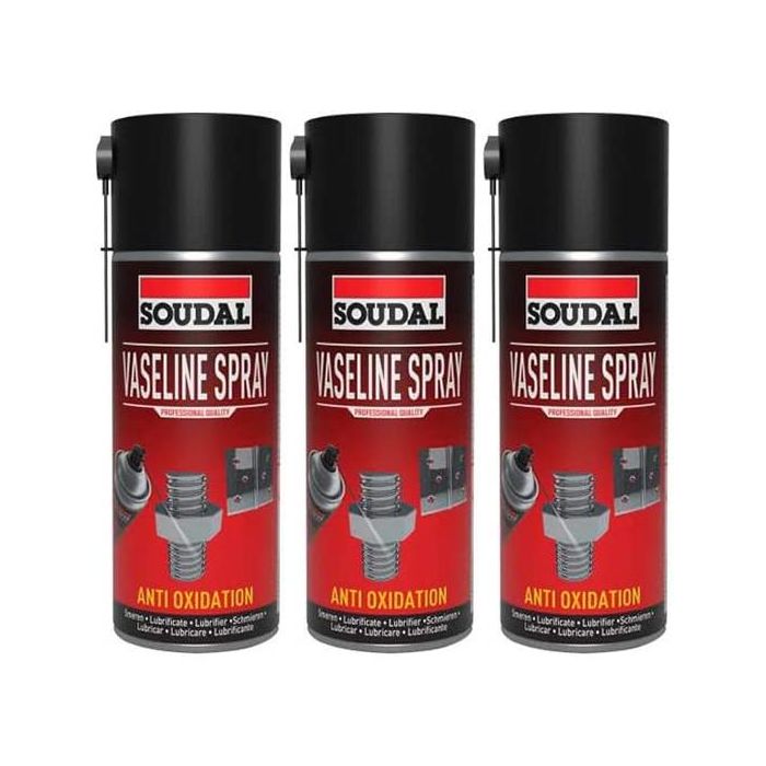 Soudal Vaseline Spray 400ml - Pack of 3