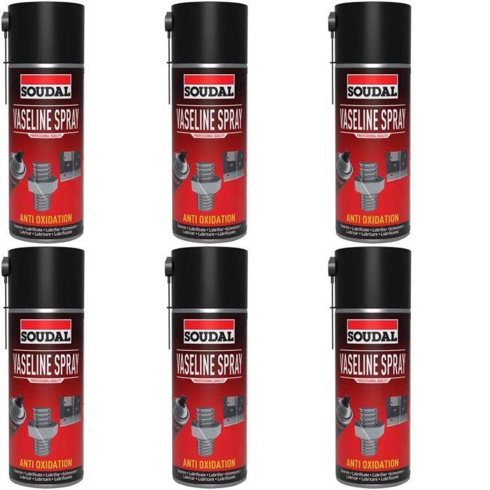 Soudal Vaseline Spray 400ml - Pack of 6