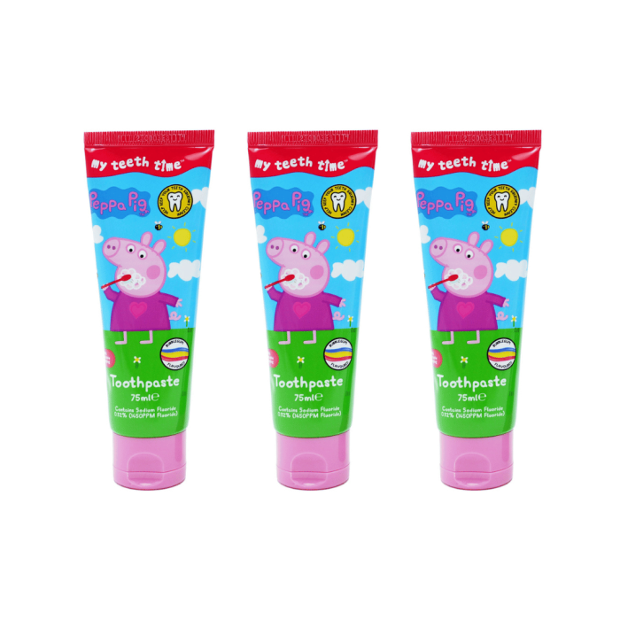 Peppa Pig Toothpaste 75ml - Pack of 3