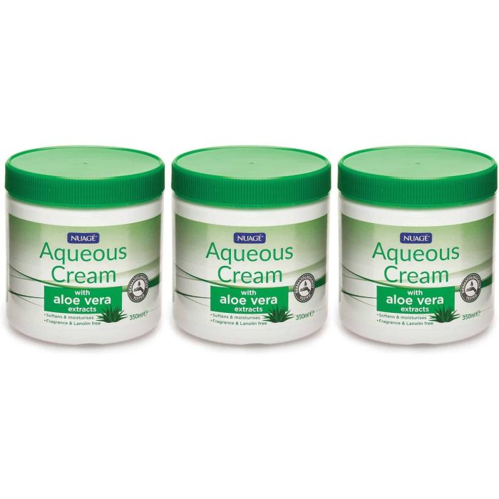 Nuage Aqueous Cream With Aloe Vera Extracts 350ml - Pack of 3