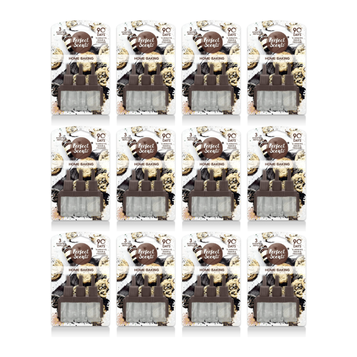 Perfect Scents Home Baking 3 Scents Air Freshener Refill 19ml on a clean white background
