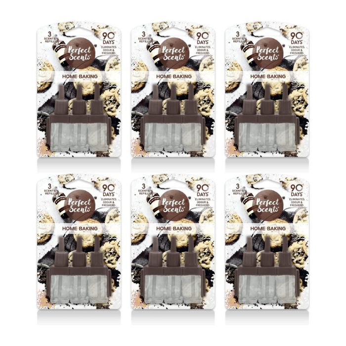 Perfect Scents Home Baking 3 Scents Air Freshener Refill 19ml on a clean white background
