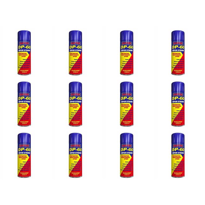 Rapide DP60 Penetrating Cleaning Maintenance Spray 250ml can on a workshop bench
