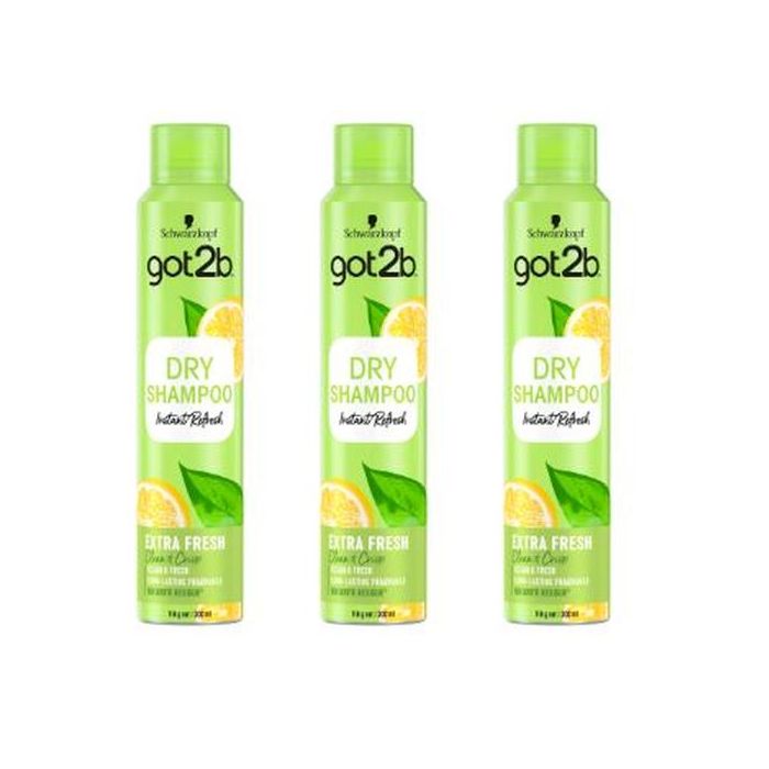 Schwarzkopf got2b Fresh It Up Extra Fresh Dry Shampoo 200ml - Pack of 3