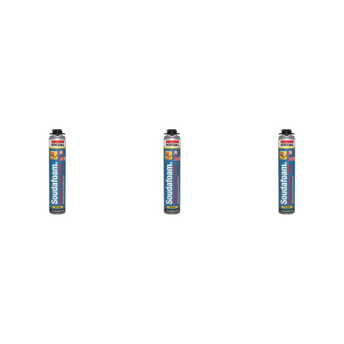 Soudal Soudafoam Gap Filler Window & Door Xtra Gun Grade 750ml - Pack of 3