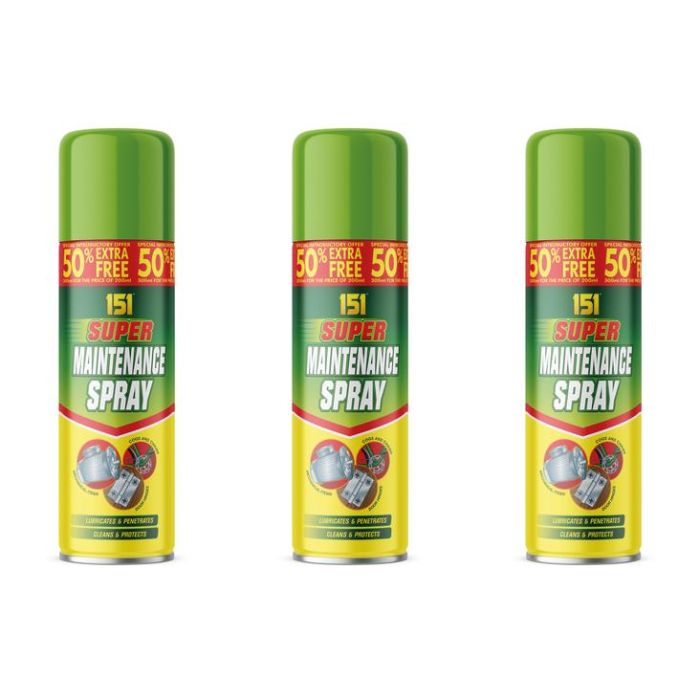 151 Super Maintenance Spray for Lubrication & Protection 300ML - Pack of 3