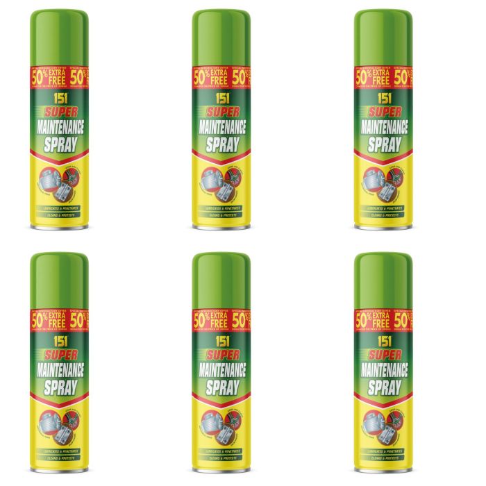 151 Super Maintenance Spray for Lubrication & Protection 300ML - Pack of 6