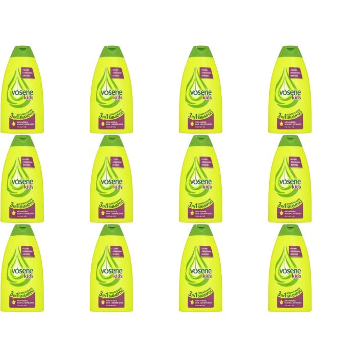 Vosene Kids 3in1 Conditioning Shampoo with Head Lice Repellent 250ml - Pack of 12