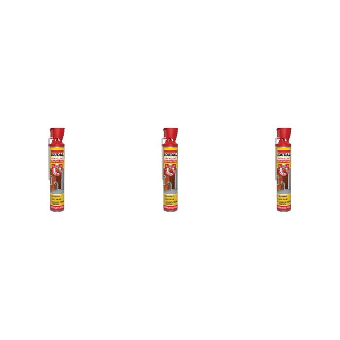 Soudal Gap Filler Expanding Foam Genius Gun 750ml - Pack of 3