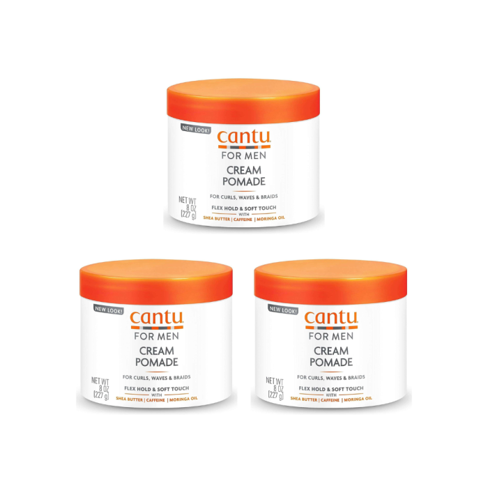 Cantu For Men Cream Pomade Flex Hold & Soft Touch 227g - Pack of 3
