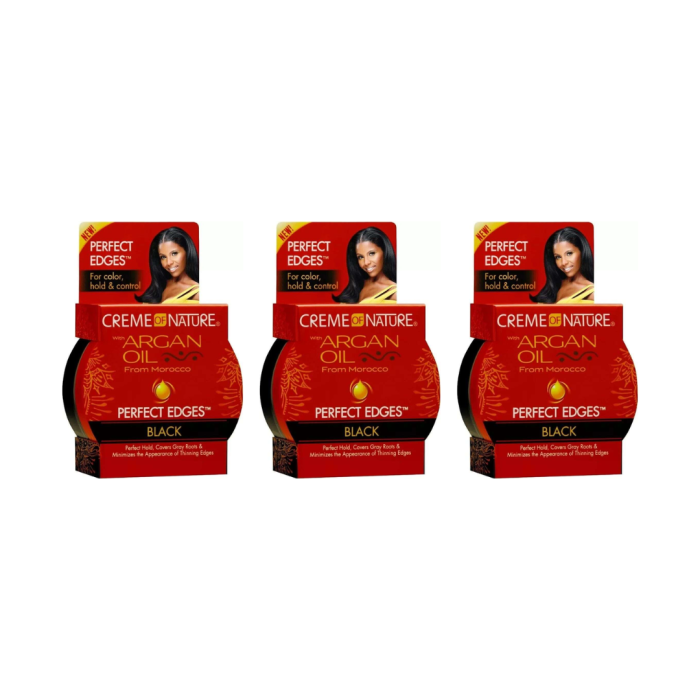 Creme Of Nature Perfect Edges Black Argan Oil 63.7gm - Pack of 3