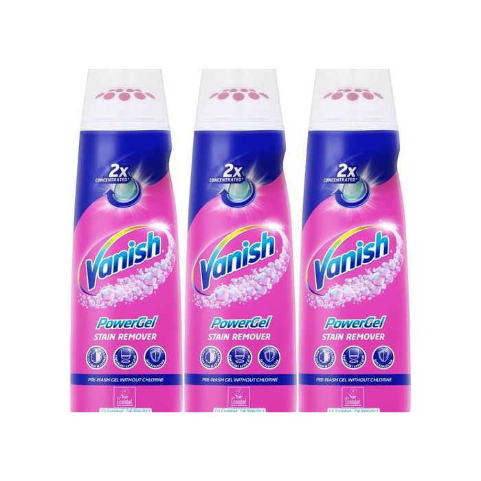 Vanish Gold PowerGel Pre-Treat Stain Remover 200ml - Pack of 3
