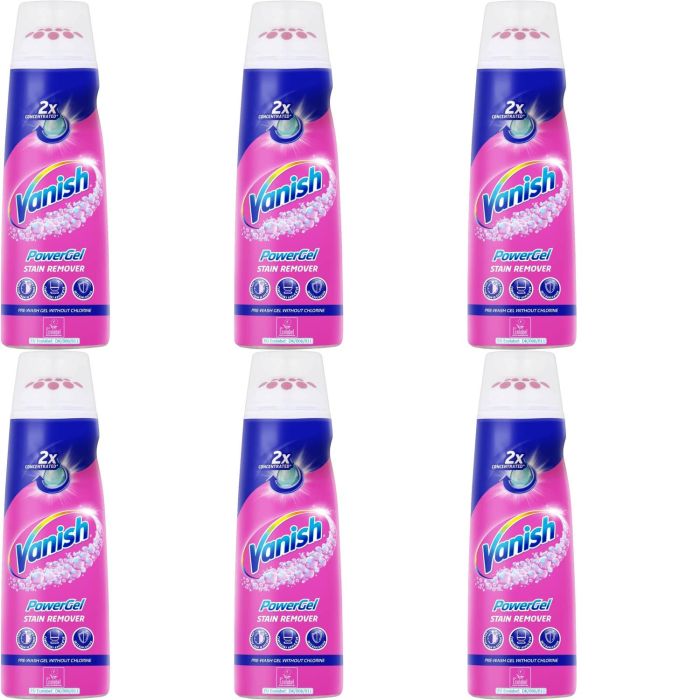 Vanish Gold PowerGel Pre-Treat Stain Remover 200ml - Pack of 6