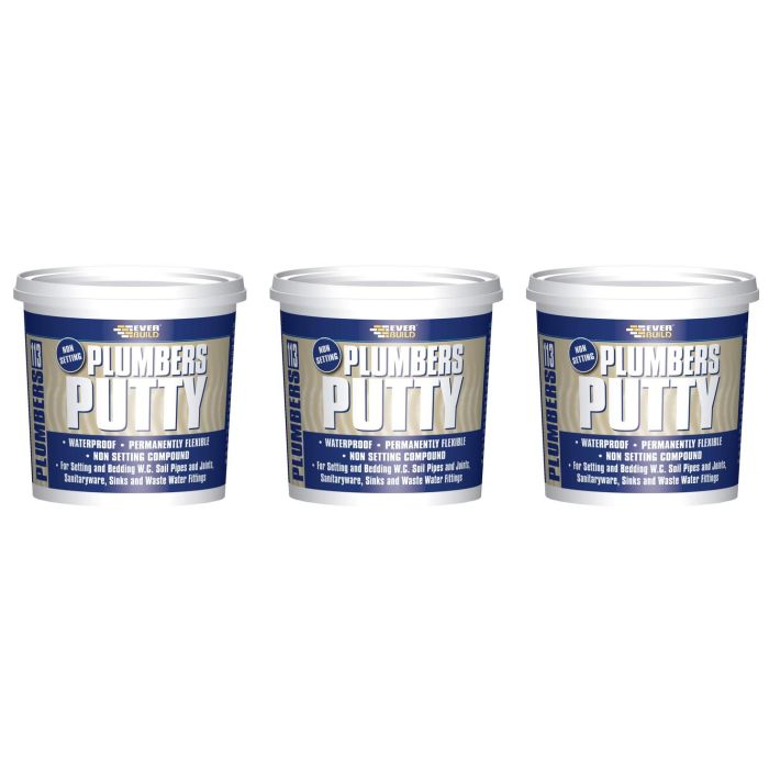 Everbuild 113 Plumbers Putty Beige, 750 g - Pack of 3