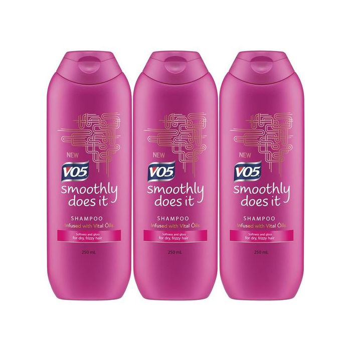 VO5 Smoothly Does It Shampoo 250ML - Pack of 3